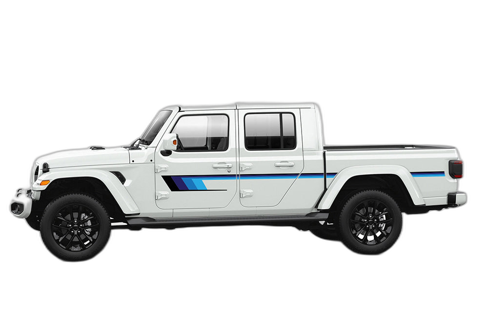 Retro series side graphics decals compatible with Jeep Gladiator JT - Image 2