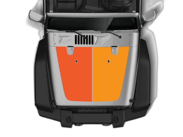 Retro Style Double Hood Graphics for Wrangler JK