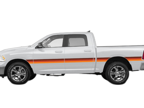Retro Themes Side Center Graphics for Dodge Ram 2009-2018