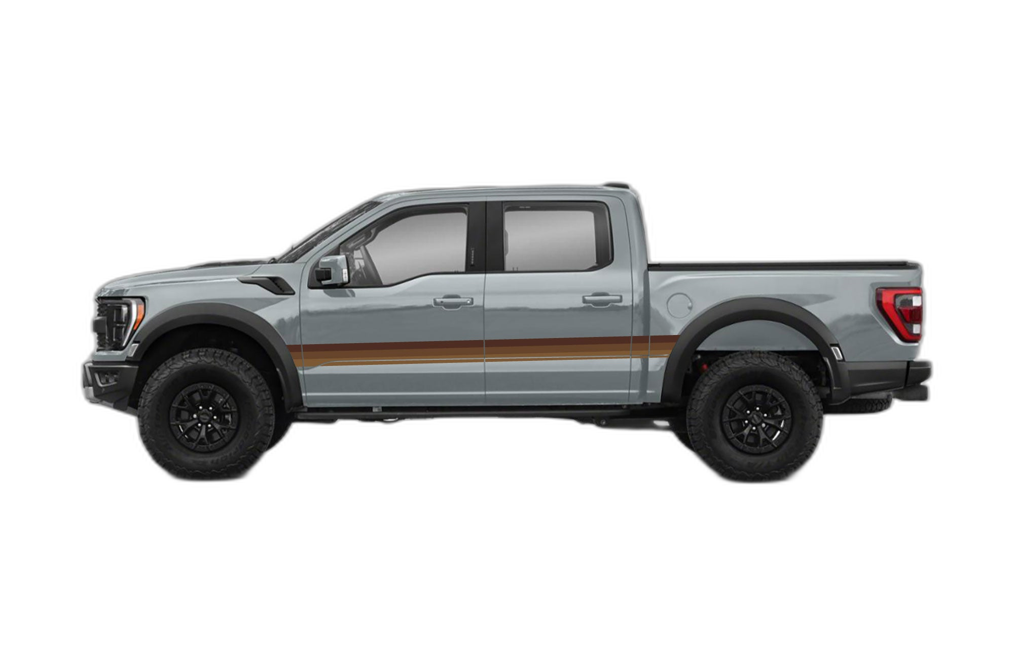 Retro Themes Side Center Decals Graphics for Ford F150 Raptor - Image 5