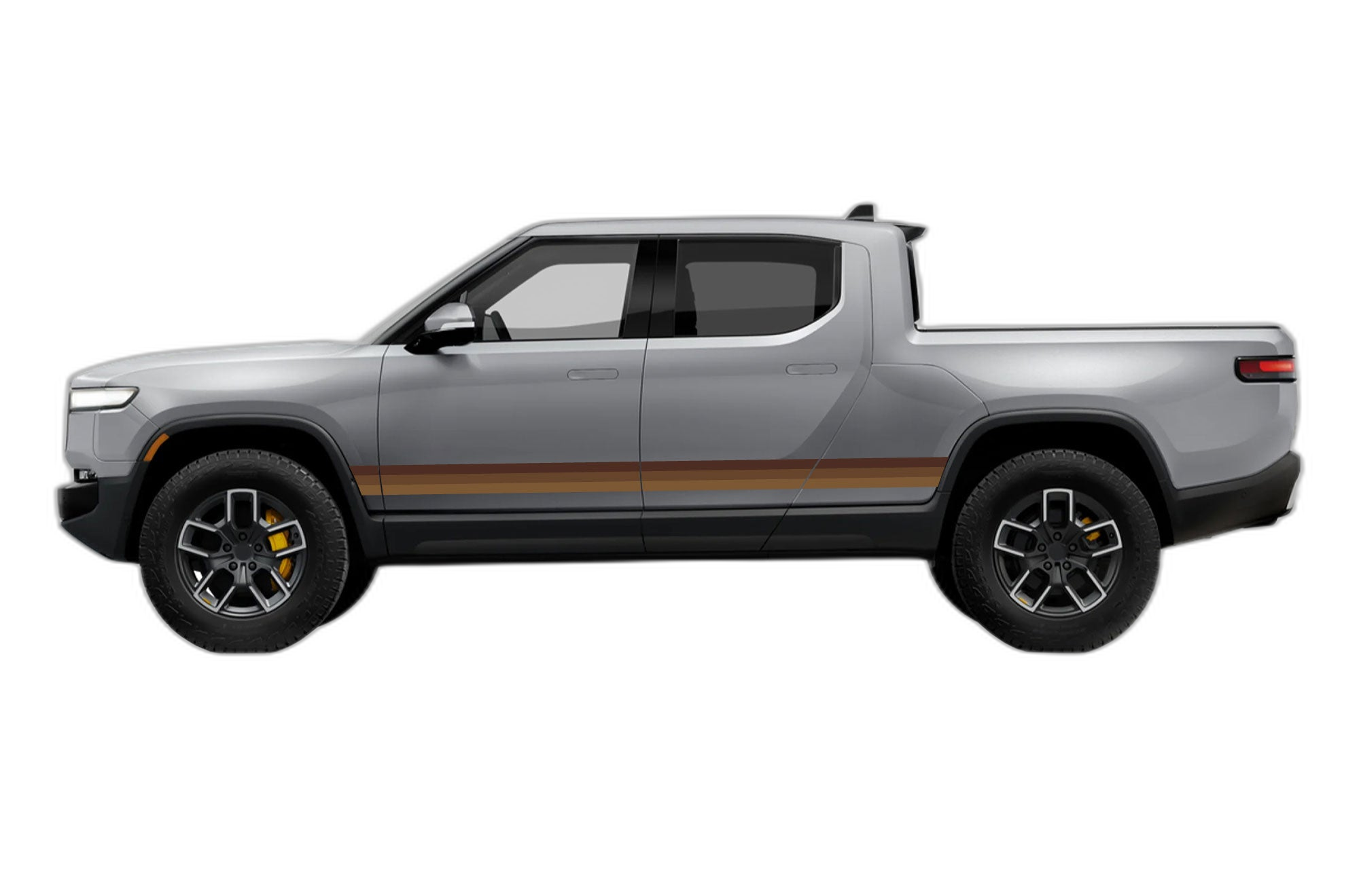 Retro themes side center graphics decals compatible with Rivian R1T - Image 3