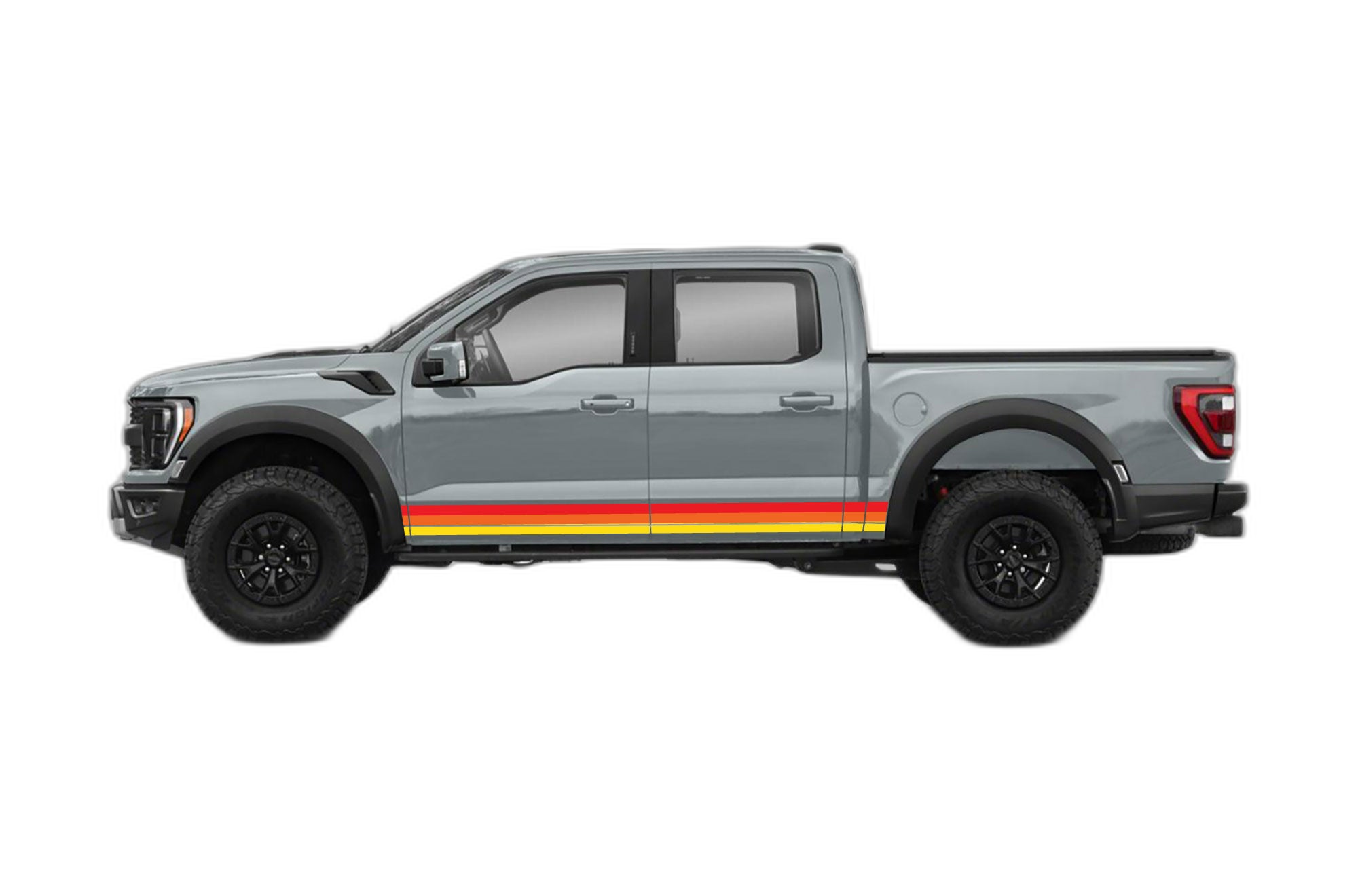 Retro Themes Side Center Decals Graphics for Ford F150 Raptor - Image 2