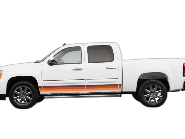 Retro Themes Side Center Decals Graphics for GMC Sierra 2007-2013