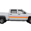 Retro themes side center graphics decals compatible with Chevrolet Silverado 2014-2018