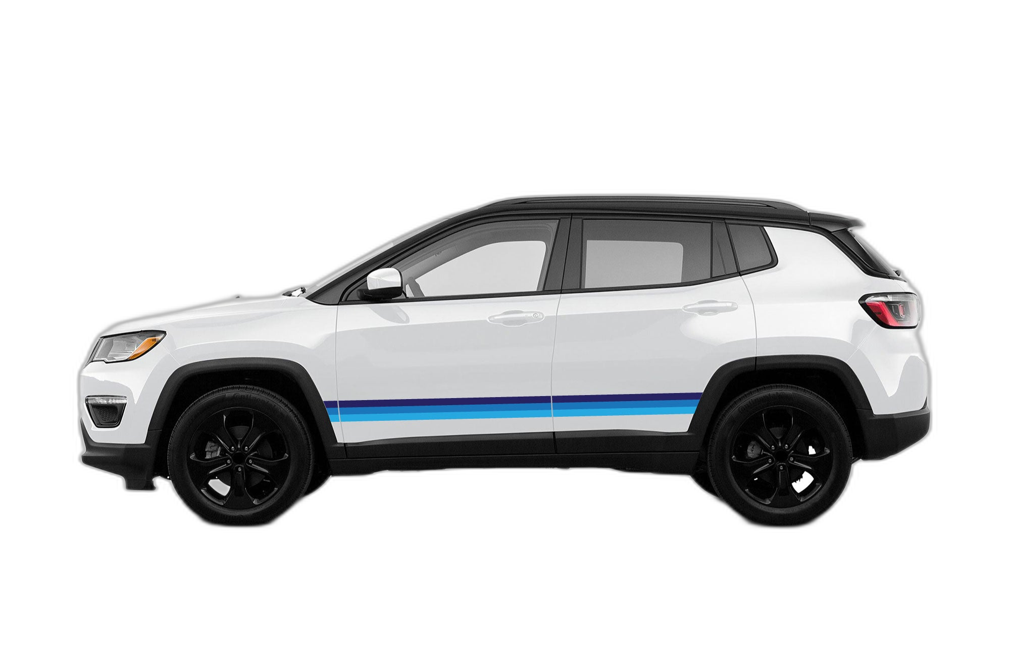 Retro themes side center graphics decals compatible with Jeep Compass 2018 - 2025 - Image 2