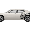 Rhino Hit Side Graphics, Decals for Dodge Charger 2006-2010