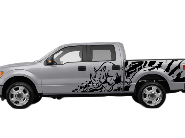 Rhino splash side decals graphics compatible with Ford F150 2009-2014