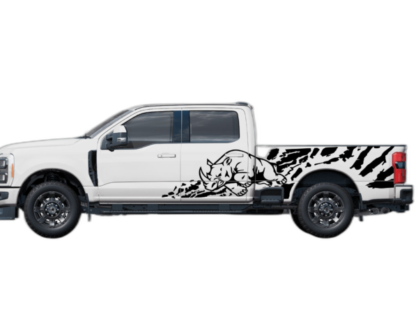 Rhino splash side decals graphics compatible with Ford F250