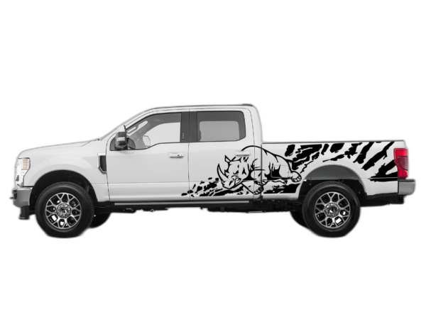 Rhino splash side decals graphics compatible with Ford F250 2017-2022