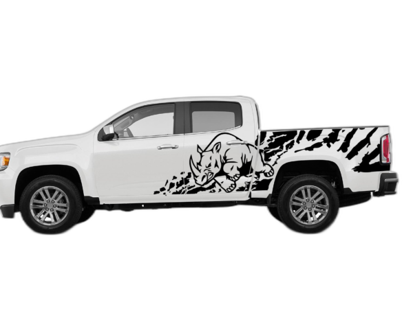 Rhino splash side decals graphics compatible with GMC Canyon 2015-2022