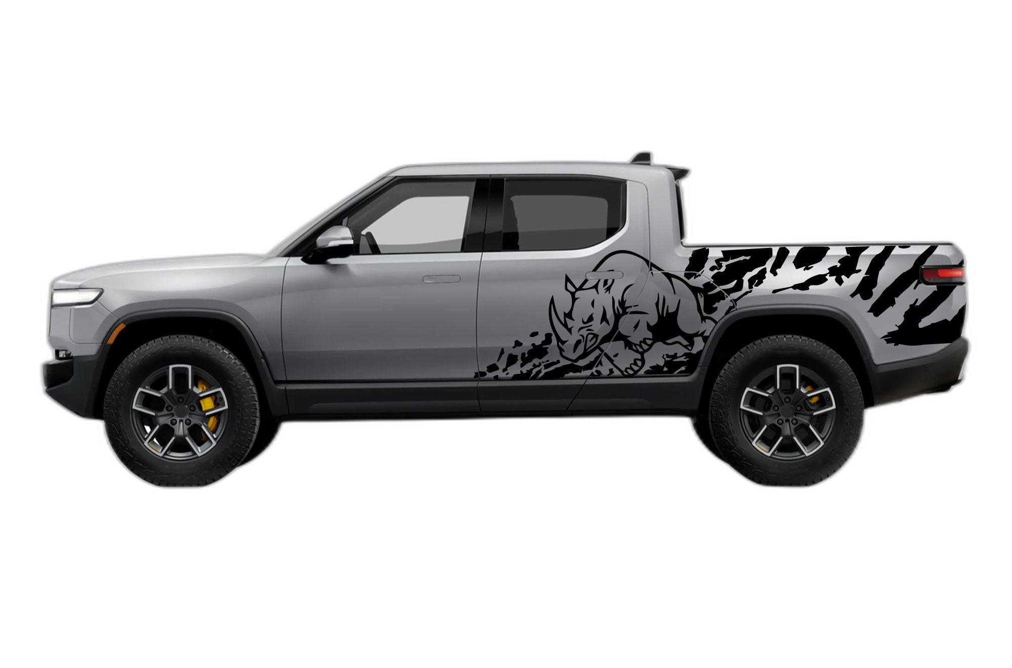 Rhino splash side decals graphics compatible with Rivian R1T