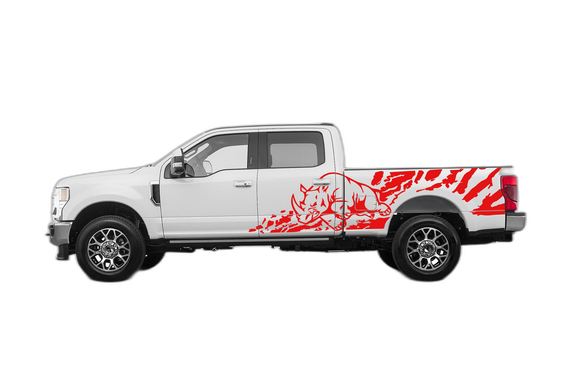 Rhino Splash Side Decals Graphics for Ford F250 2017-2022 - Image 2