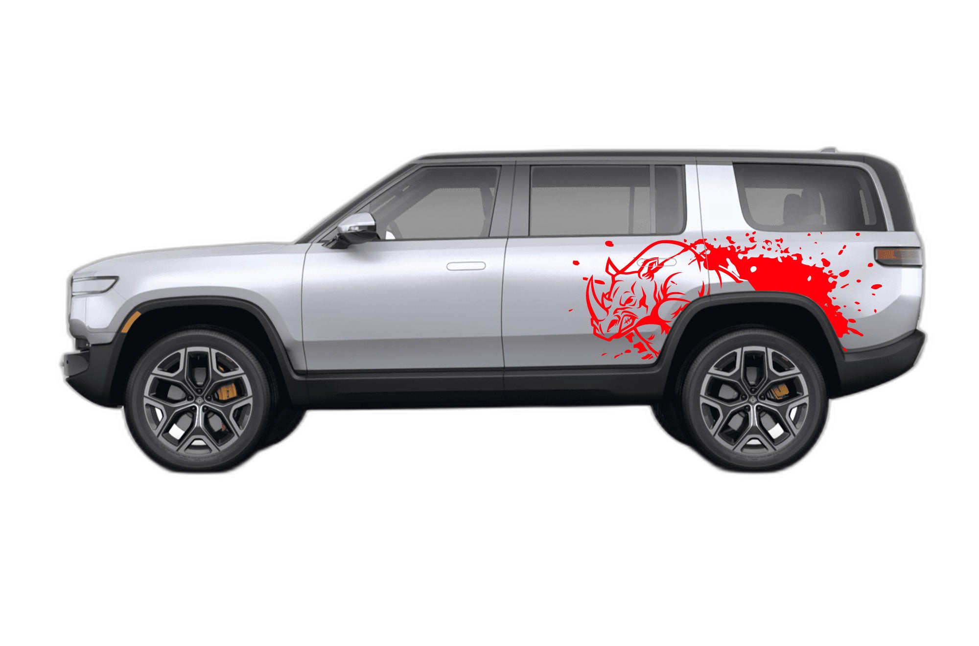Rhino Splash Side Decals Graphics for Rivian R1S - Image 2