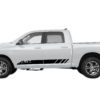 Rocker panel mountains stripes decals graphics compatible with Dodge Ram 2009-2018