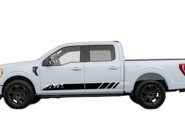 Rocker panel mountains stripes decals graphics compatible with Ford F150