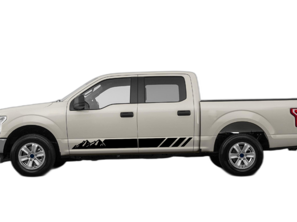 Rocker panel mountains stripes decals graphics compatible with Ford F150 2015-2020