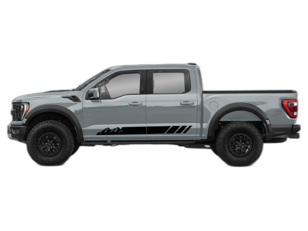 Rocker Panel Mountains Stripes Decals Graphics for Ford F150 Raptor