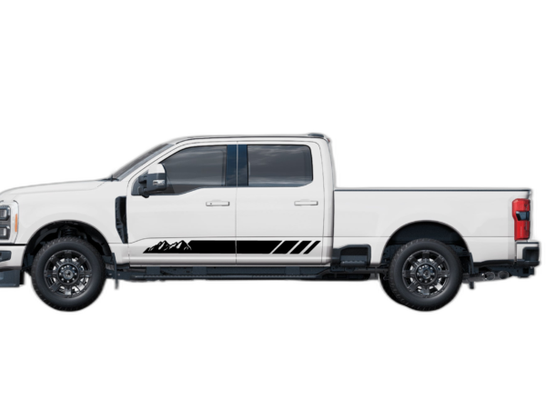 Rocker Panel Mountains Stripes Decals Graphics for Ford F250