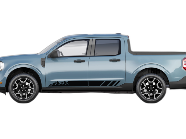 Rocker Panel Mountains Stripes Decals Graphics for Ford Maverick