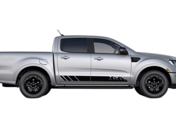 Rocker Panel Mountains Stripes Decals Graphics for Ford Ranger 2019-2023