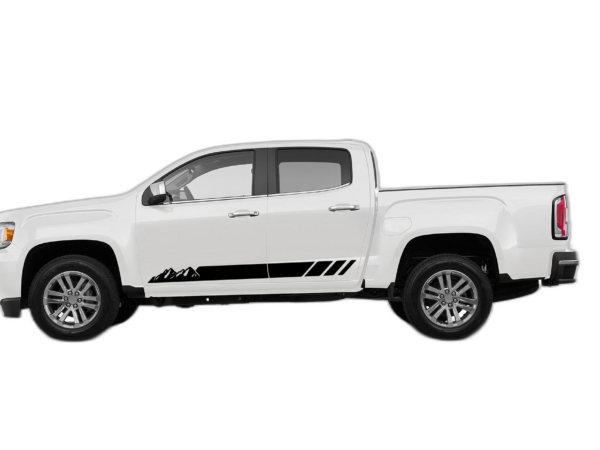 Rocker panel mountains stripes decals graphics compatible with GMC Canyon 2015-2022