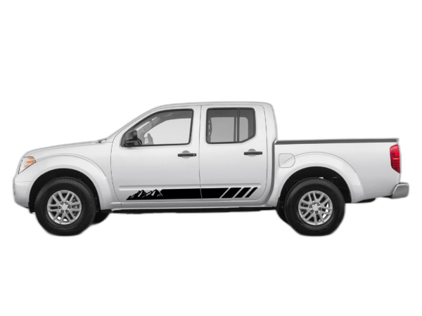 Rocker panel mountains stripes side decals graphics compatible with Nissan Frontier 2005-2021