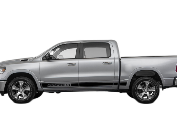 Rocker Panel Performance Stripes Decals Graphics for Dodge Ram