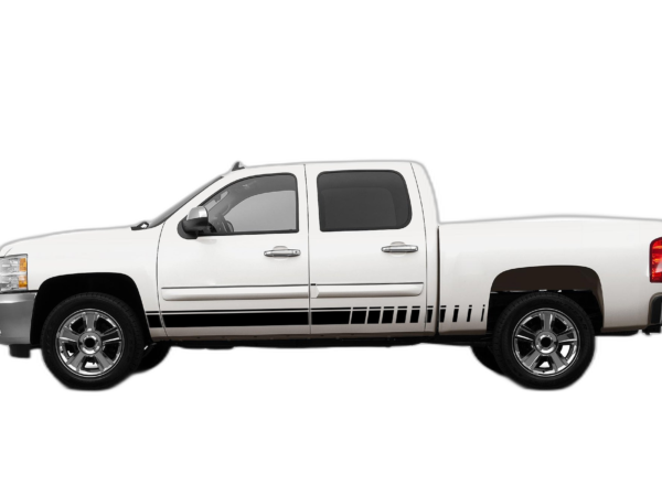 Rocker Panel Side Stripes Decals Graphics for Chevrolet Silverado 2007-2013