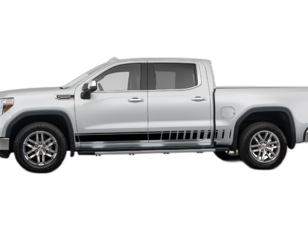 Rocker panel side stripes decals graphics compatible with GMC Sierra