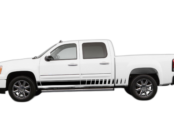 Rocker Panel Side Stripes Decals Graphics for GMC Sierra 2007-2013