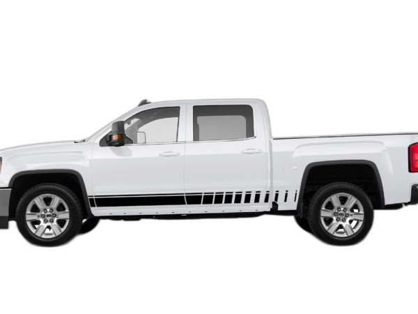 Rocker Panel Side Stripes Decals Graphics for GMC Sierra 2014-2018