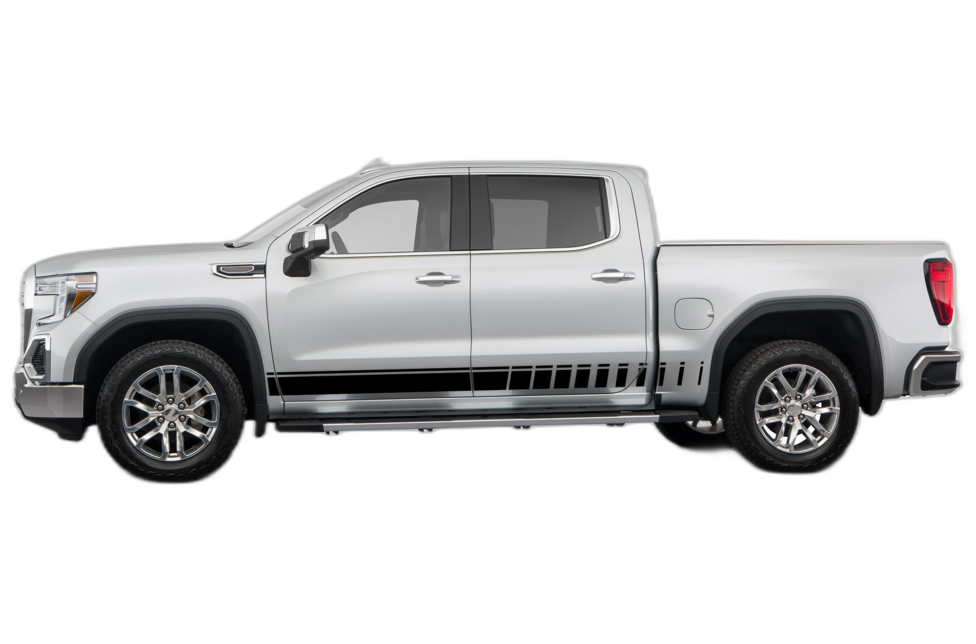 Rocker Panel Side Stripes Decals Graphics for GMC Sierra