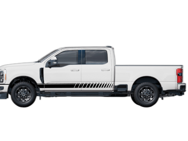 Rocker panel stripes decals graphics compatible with Ford F250
