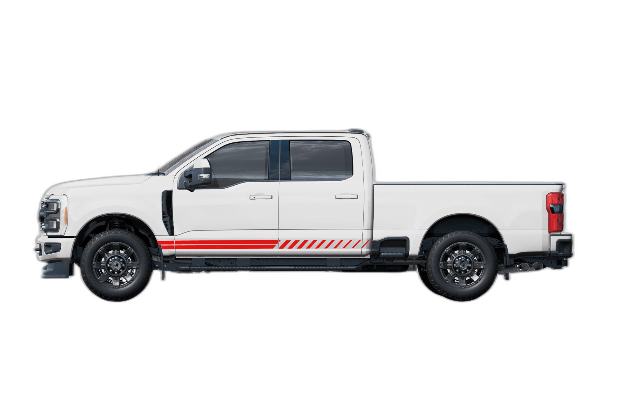 Rocker Lower Panel Stripes Decals Graphics for Ford F250 - Image 2