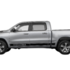 Rocker panel performance stripes decals graphics compatible with Dodge Ram