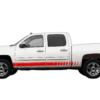Rocker panel side stripes decals graphics compatible with Chevrolet Silverado 2007-2013