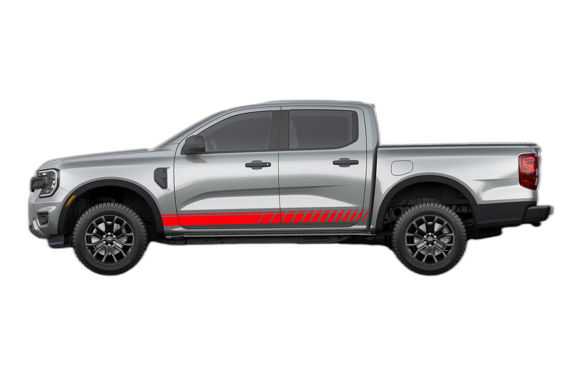 Rocker panel stripes decals and graphics compatible with Ford Ranger - Image 2