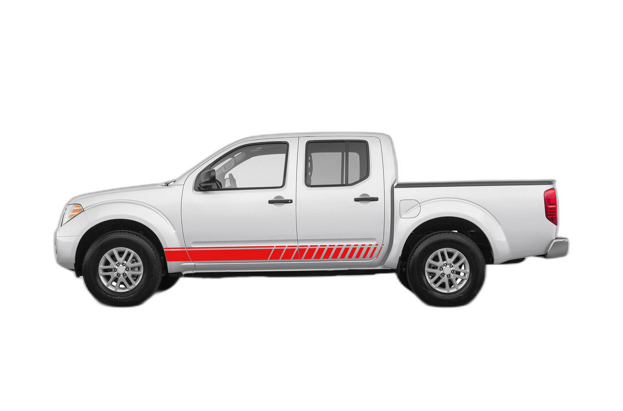 Rocker panel stripes side decals graphics compatible with Nissan Frontier 2005-2021 - Image 2