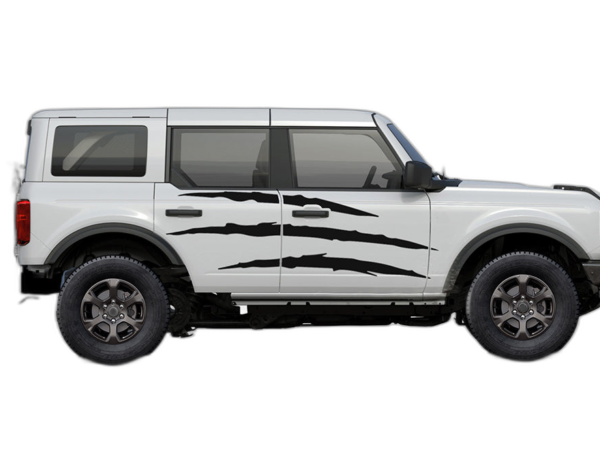 Scratches Side Decals Graphics for Ford Bronco