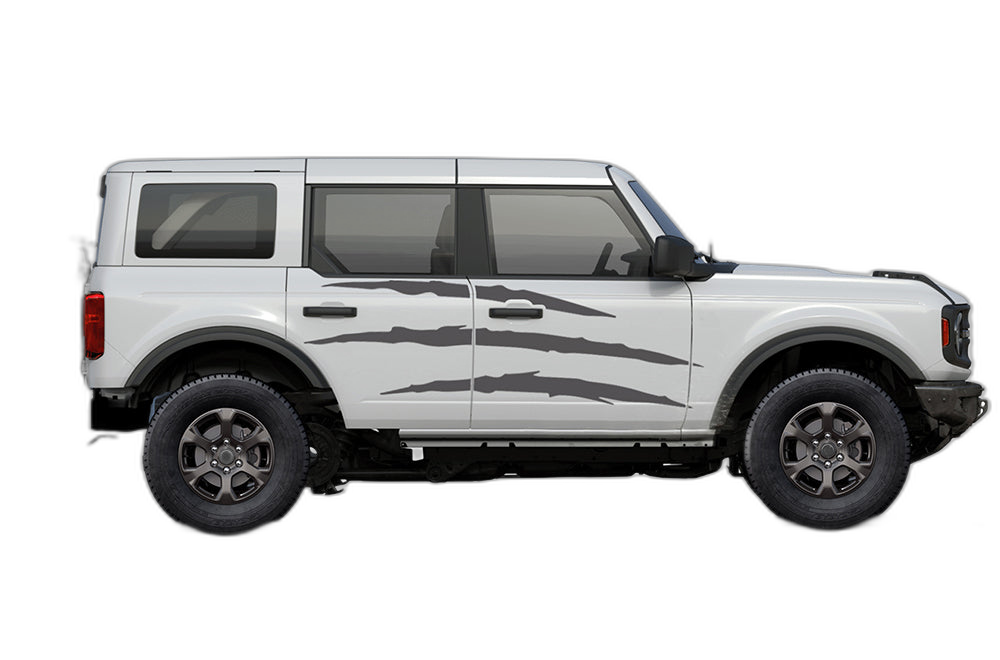 Scratches side decals graphics compatible with Ford Bronco - Image 3