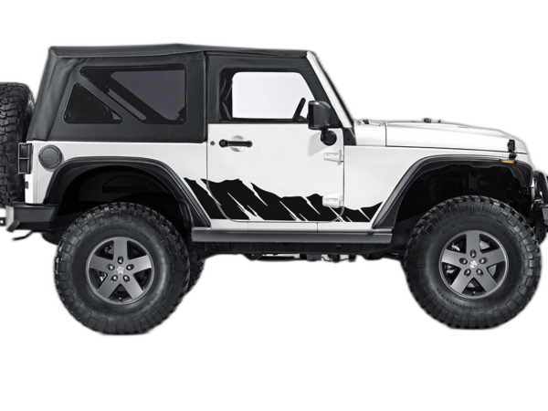 Shred Stripes Decals Graphics for Jeep Wrangler JK 2 Doors