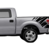 Shredded side bed decals graphics compatible with Ford F150 2009-2014