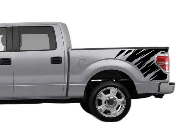 Shredded Side Bed Decals Graphics for Ford F150 2009-2014