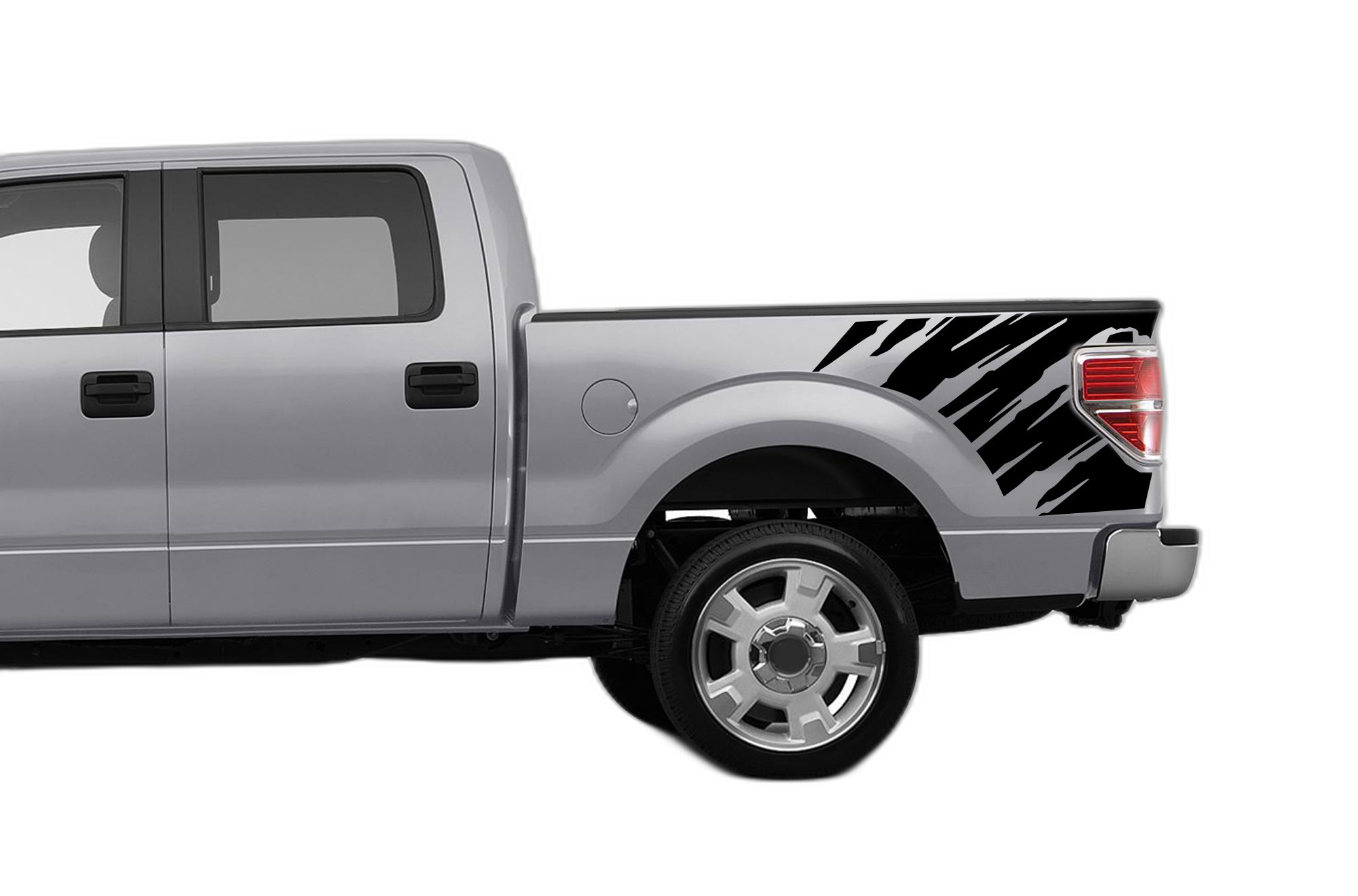 Shredded Side Bed Decals Graphics for Ford F150 2009-2014