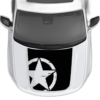 Shredded Star Hood Decals Graphics for Jeep Grand Cherokee