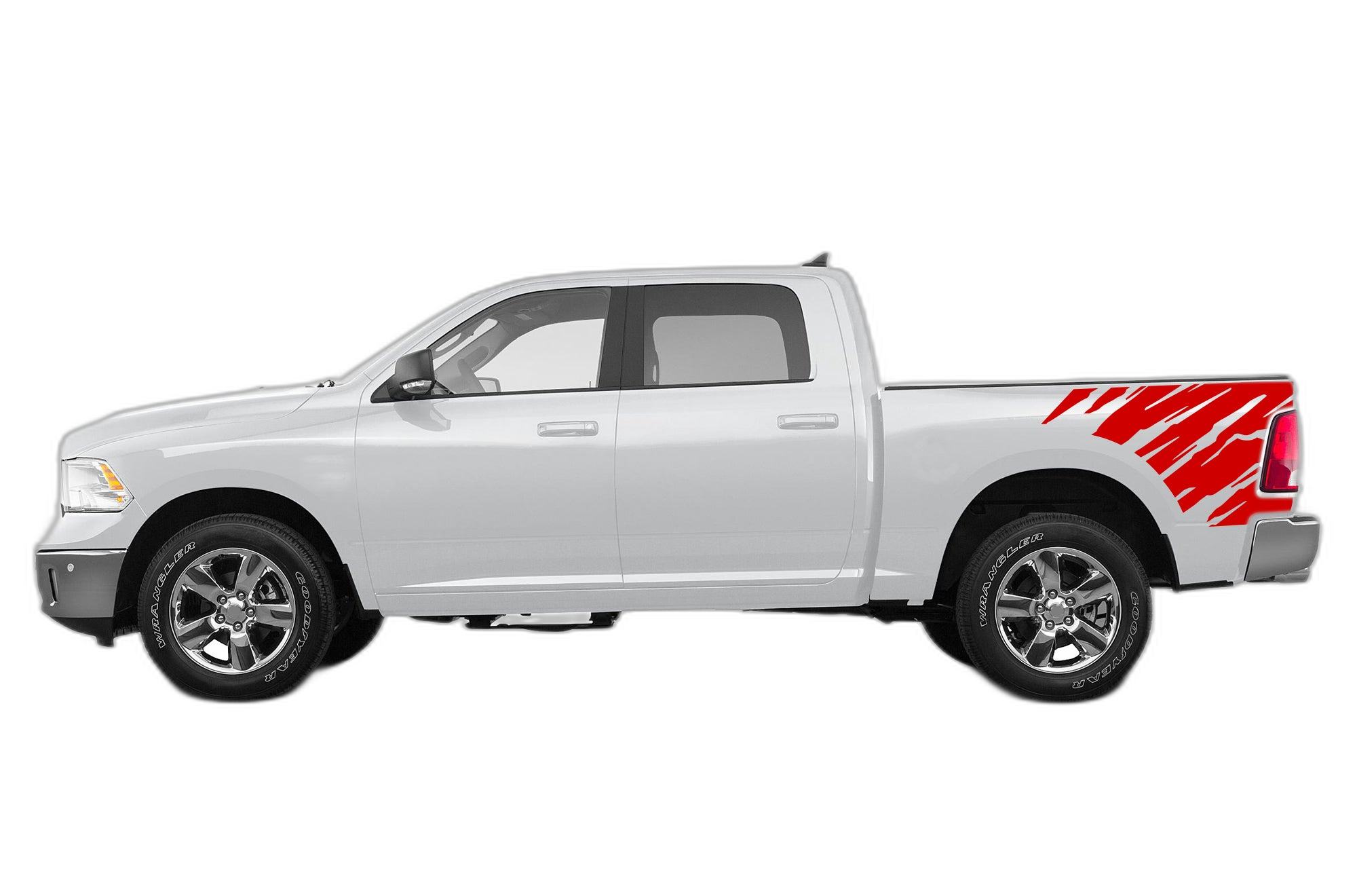 Shredded side bed decals graphics compatible with Dodge Ram 2009-2018 - Image 2