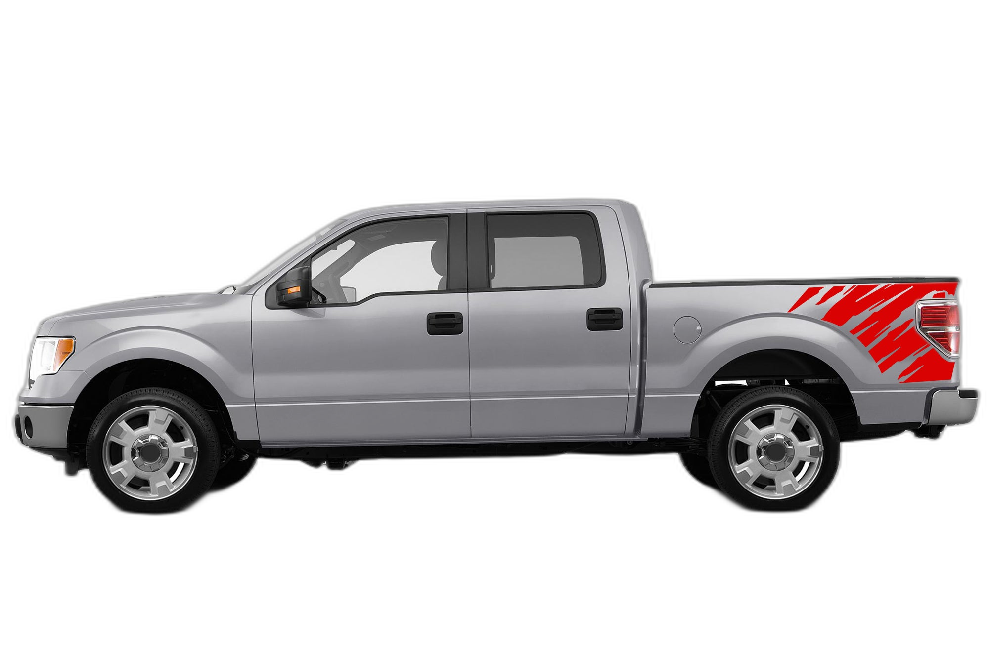 Shredded Side Bed Decals Graphics for Ford F150 2009-2014 - Image 2