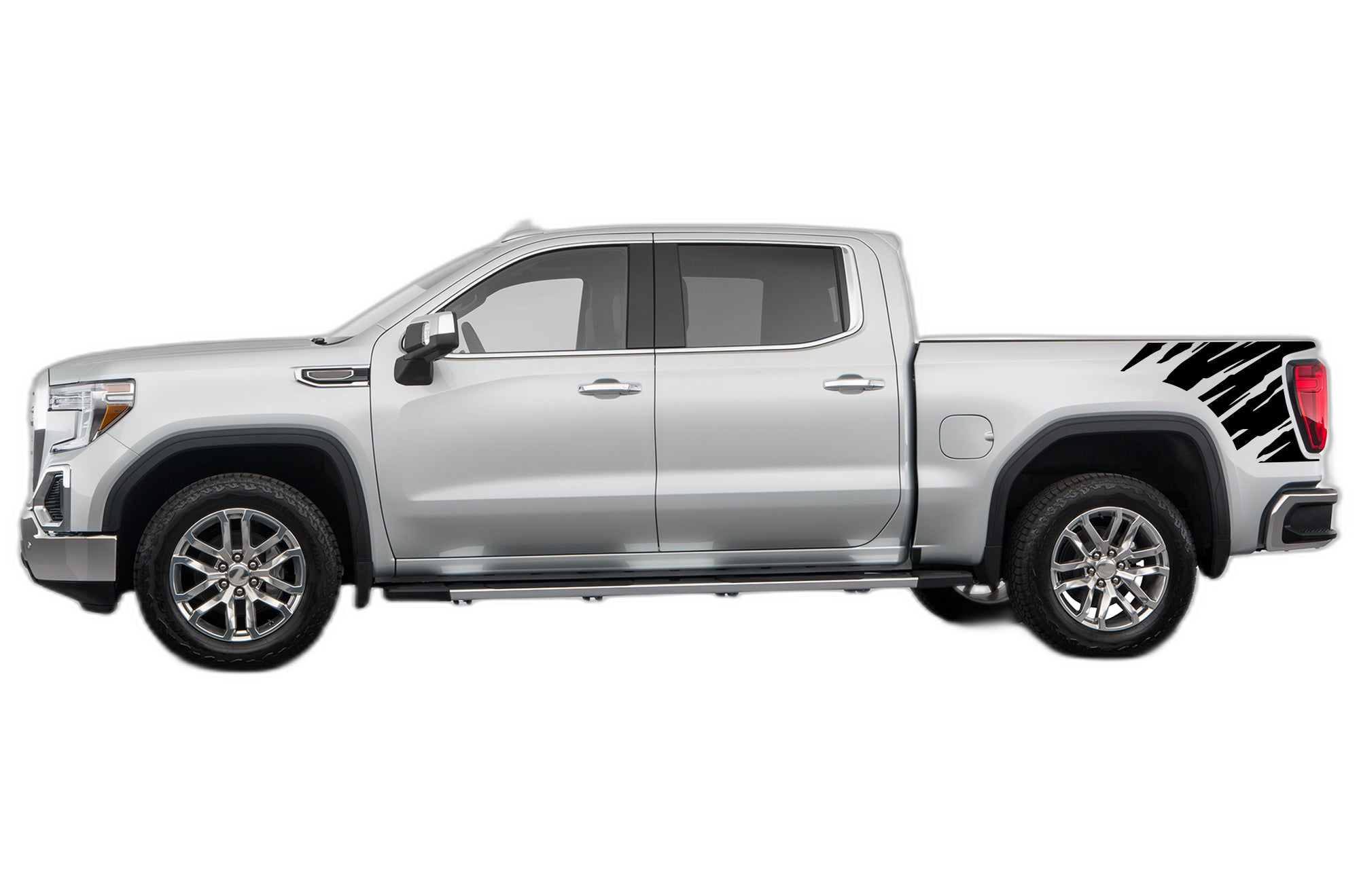 Shredded Side Bed Decals Graphics for GMC Sierra - Image 2