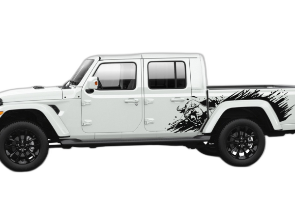 Side back bull splash graphics decals compatible with Jeep Gladiator JT