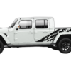 Side back shredded graphics decals compatible with Jeep Gladiator JT